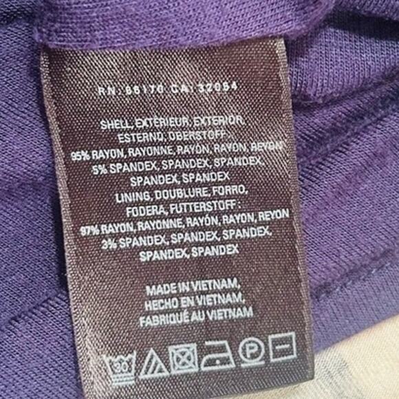 Anthropologie Maeve Sennebec Blue Cream Jersey Flare Dress size M - Picture 10 of 16